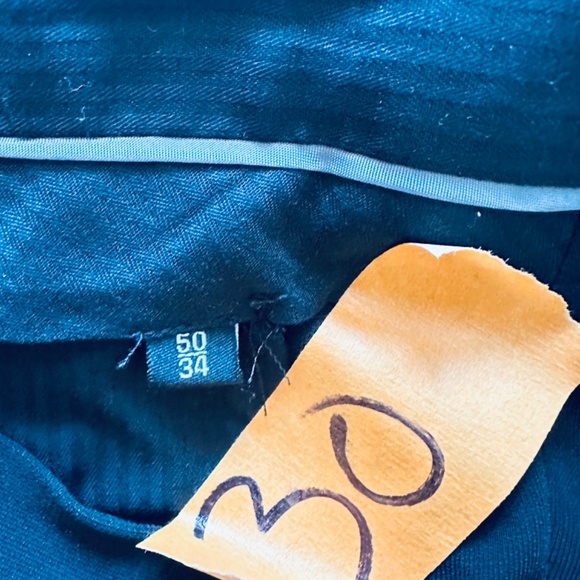 Armani Collezioni Black Dress Polyester Pants 50/34 Excellent Condition - Picture 4 of 13